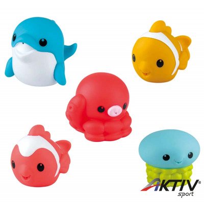 Vizet spriccelő puha tengeri állatkák 5 db-os