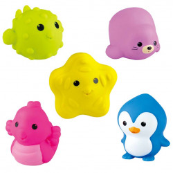 Vizet spriccelő puha tengeri állatkák 5 db-os