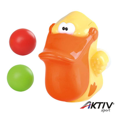 Éhes pelikán ügyességi fürdőjáték