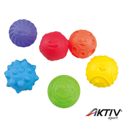 Puha tapintásfejlesztő szivárvány bébilabdák