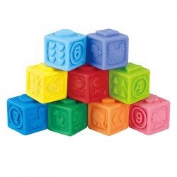 Puha szivárvány építőkockák Készségfejlesztő játékok Playgo