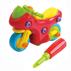 Járműszerelő szett csavarhúzóval versenymotor Sportszer Playgo