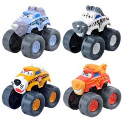 Állatos bébiautó tigris, víziló, zebra, bika Bébi kiegészítők Playgo