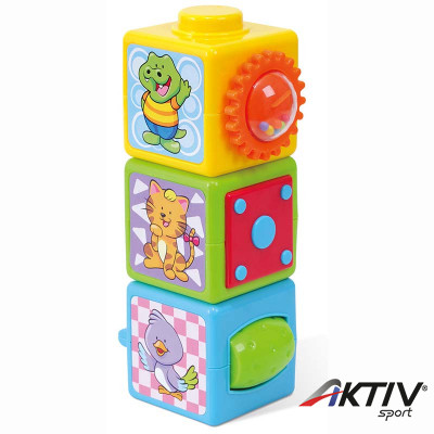 Bébijáték aktív kockák