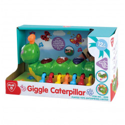 Húzható, zenélő bébi hernyó