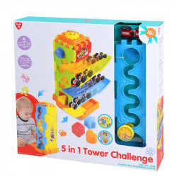 Készségfejlesztő toronyjáték 5 az 1-ben