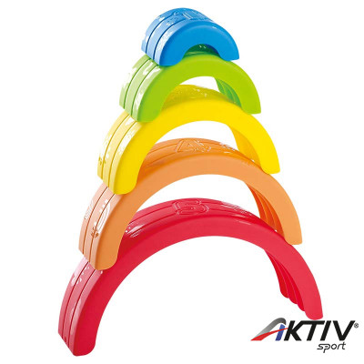 Szivárványos építő bébijáték