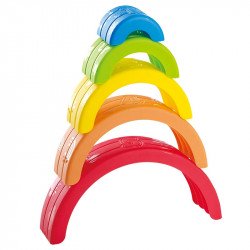 Szivárványos építő bébijáték Készségfejlesztő játékok Playgo