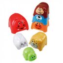 Vidám állatos toronyépítő 7 db-os