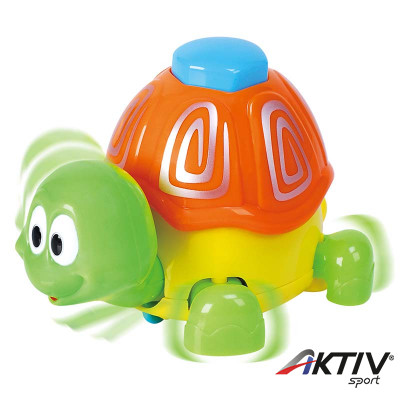 Bébijáték vidám mászó teknőc