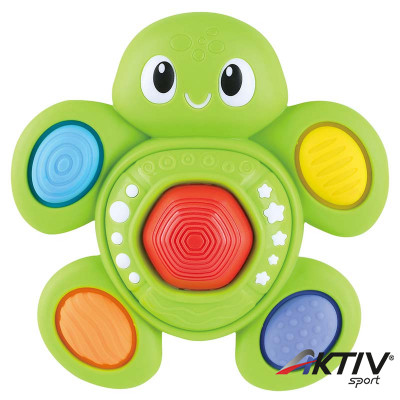 Zenélő, világító, tapintásfejlesztő kisteknős