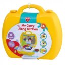 Hordozható kofferes konyhaszett 22 db-os