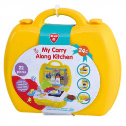 Hordozható kofferes konyhaszett 22 db-os