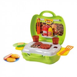 Kofferes grillparty készlet Sportszer Playgo