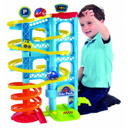 Bébi autós golyópálya toronyparkoló