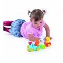 Bébijáték mókás állatos kisvonat