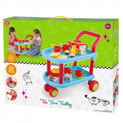 Teázó készlet zsúrkocsival