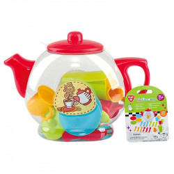 Teázó készlet teáskanna tárolóban