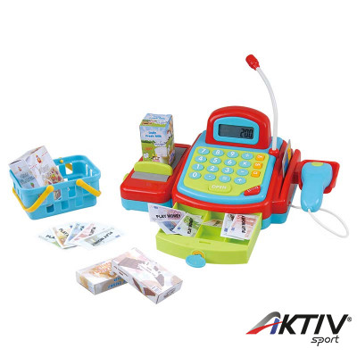 Pénztárgép szett kosárral, mikrofonnal