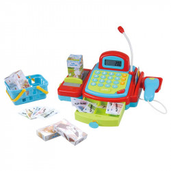 Pénztárgép szett kosárral, mikrofonnal Sportszer Playgo