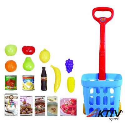 Gurulós bevásárló kosár készlet