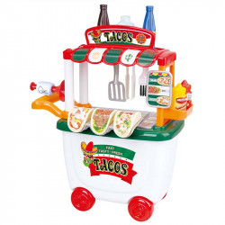 Gurulós taco party kocsi tároló funkcióval Sportszer Playgo