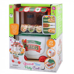 Gurulós taco party kocsi tároló funkcióval