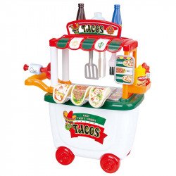 Gurulós taco party kocsi tároló funkcióval Sportszer Playgo