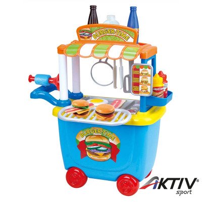 Gurulós burgeres kocsi tároló funkcióval