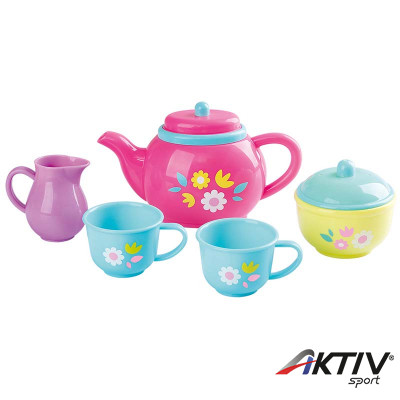 Virágos teáskészlet