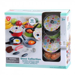 Dekor fém edénykészlet 15 db-os