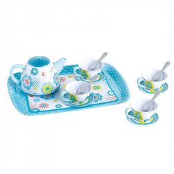 Virágos fém teázó készlet Sportszer Playgo