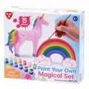 Festhető polirezin szivárvány és unikornis