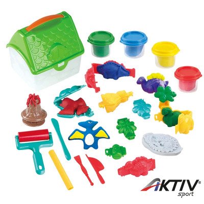 Házikós gyurmakészlet dinoszauruszok