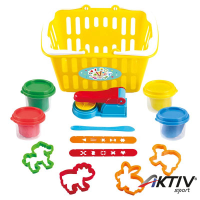 Gyurmakészlet kosárban