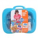 Gyurmakészlet asztallá alakítható kofferben