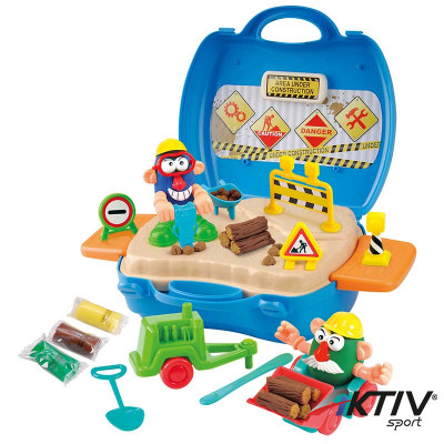 Kofferes gyurmakészlet útépítés