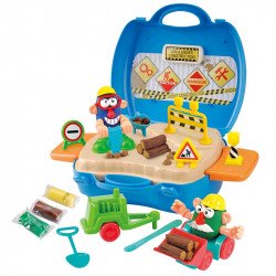 Kofferes gyurmakészlet útépítés Sportszer Playgo