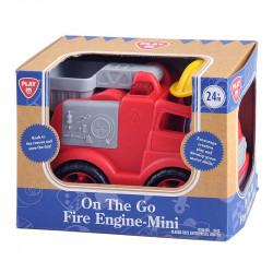Műanyag tűzoltóautó játékfigurával