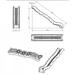 Köztéri csúszda 150 cm