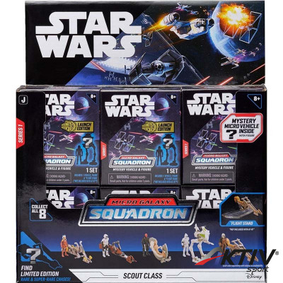 Star Wars meglepetés jármű figurával 5 cm