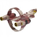 Star Wars Jedi Starfighter Delta 7-B, Obi-Wan Kenobi és R4-P17 figura 13 cm