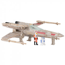 Star Wars Jedi X-Wing Vörös ötös, Luke Skywalker és R2-D2 figura 13 cm