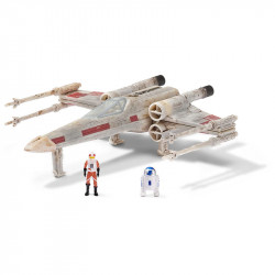 Star Wars Jedi X-Wing Vörös ötös, Luke Skywalker és R2-D2 figura 13 cm