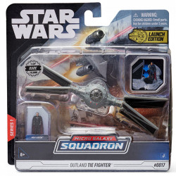 Star Wars Outland TIE Fighter és Moff Gideon figura 13 cm Játék Jazwares
