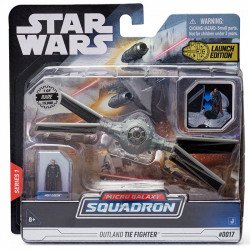 Star Wars Outland TIE Fighter és Moff Gideon figura 13 cm Játék Jazwares