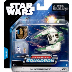 Star Wars Yodas Jedi Starfighter, Yoda és R2-D2 figura 8 cm Játék Jazwares