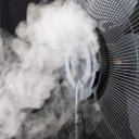 Párásító ventilátor 75 W fekete