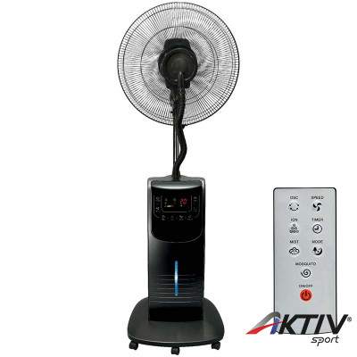 Párásító ventilátor 40 cm 90 W fekete