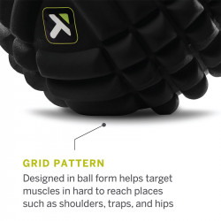 Masszázslabda TriggerPoint GRID Ball 13 cm fekete dupla erősségű